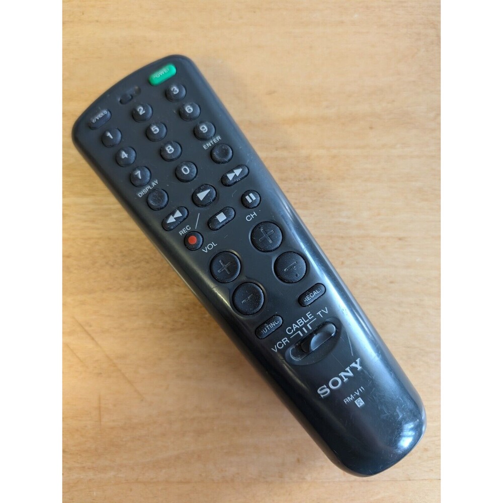 Sony RM-V11 Remote Control Black Television TV Cable‎ VCR Genuine